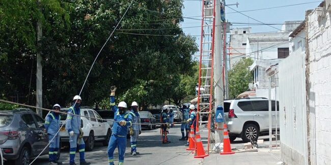 Air-e realiza trabajos eléctricos en sectores de Santa Marta y Zona Bananera