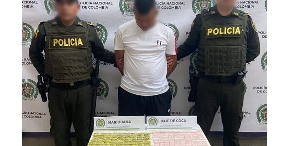 Fue capturado en El Piñón con 332 dosis de estupefacientes