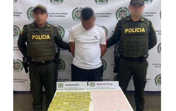 Fue capturado en El Piñón con 332 dosis de estupefacientes