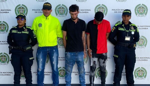Policía capturó 2 hombres por los delitos de tentativa de feminicidio