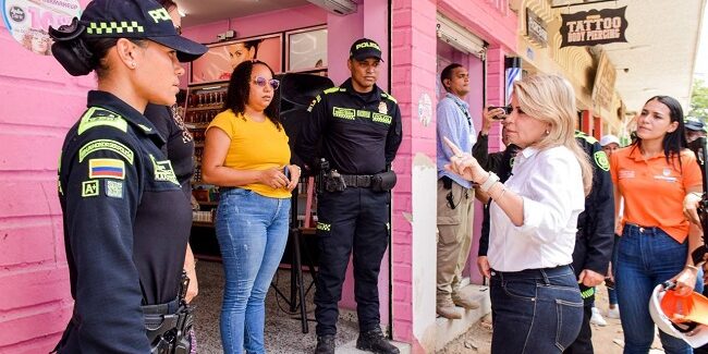 Socializado con comerciantes de la Campo Serrano estrategias para reforzar la seguridad en el sector