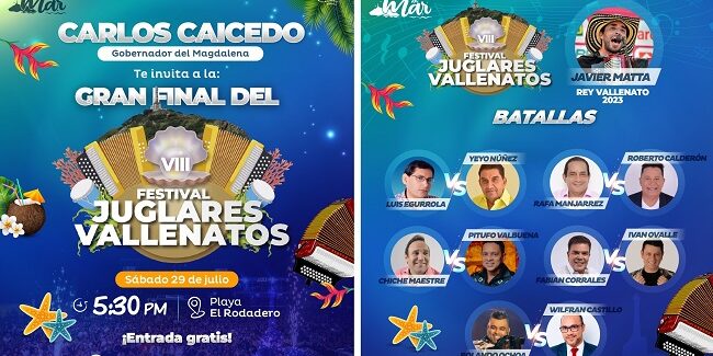 Gobernación resalta el vallenato y sus juglares en la Fiesta del Mar 2023