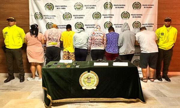 Caen nueve presuntos integrantes de las Autodefensas Gaitanistas de Colombia