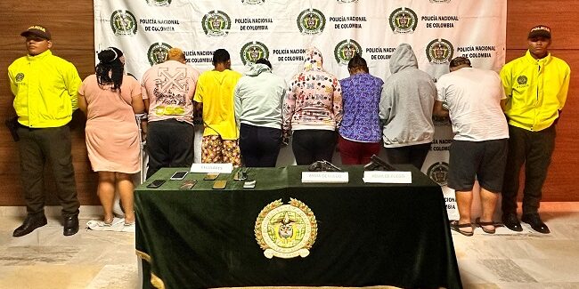 Caen nueve presuntos integrantes de las Autodefensas Gaitanistas de Colombia