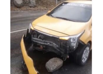 Deslizamiento de rocas genera emergencia en la Troncal del Caribe, sector Pozos Colorados
