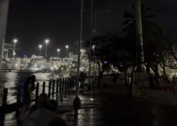 Sectores del camellón de la bahía de Santa Marta permanecen a oscuras y generan preocupación