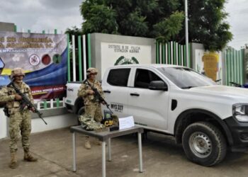 Ejército recuperó camioneta hurtada en operación contra ‘Los Pachenchas’