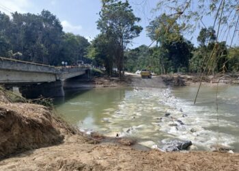 Avanzan las explanadas de acceso al ‘pedraplén’ sobre el río Mendihuaca