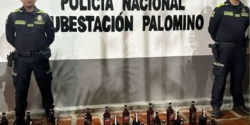 Incautaron 36 botellas de licor de contrabando en la vía Santa Marta – Riohacha