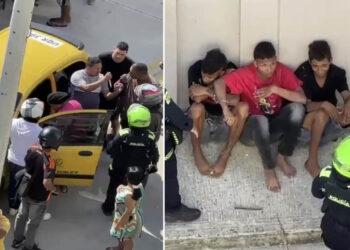 Taxista fue apuñalado en violento atraco en Curinca; cuatro jóvenes fueron capturados