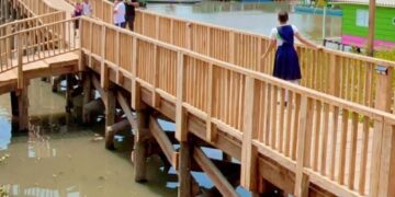 Más de 500 estudiantes estrenarán paso seguro con nuevo puente en Nueva Venecia