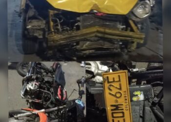 Motociclista resultó herido en accidente cerca de Estación San Pedro