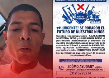 «‘Bendito Menor’ ofrece recompensa para recuperar instrumentos robados de una escuela musical infantil en La Guajira»