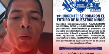 «‘Bendito Menor’ ofrece recompensa para recuperar instrumentos robados de una escuela musical infantil en La Guajira»