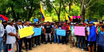 Campesinos protestan por presunta entrega de 1.200 hectáreas a familias ajenas a Remolino