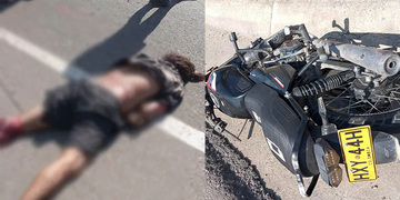 Motociclista murió tras ser arrollado por un camión en la Ruta del Sol